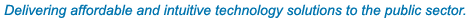 Delivering affordable and intuitive technology solutions to the public sector